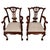 Pair Antique Chippendale Revival Carved Mahogany Ball & Claw Arm Chairs For Sale - Image 17 of 18