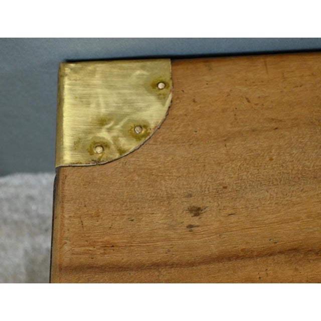 Brown Camphorwood Marine Trunk, 1800s For Sale - Image 8 of 18