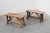 Antique French Rustic Oak Trestle Bench, 1890s For Sale - Image 10 of 14