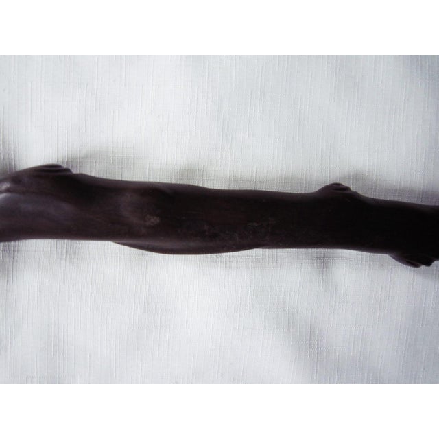 Tribal Vintage African Carved Wood Cane For Sale - Image 3 of 9