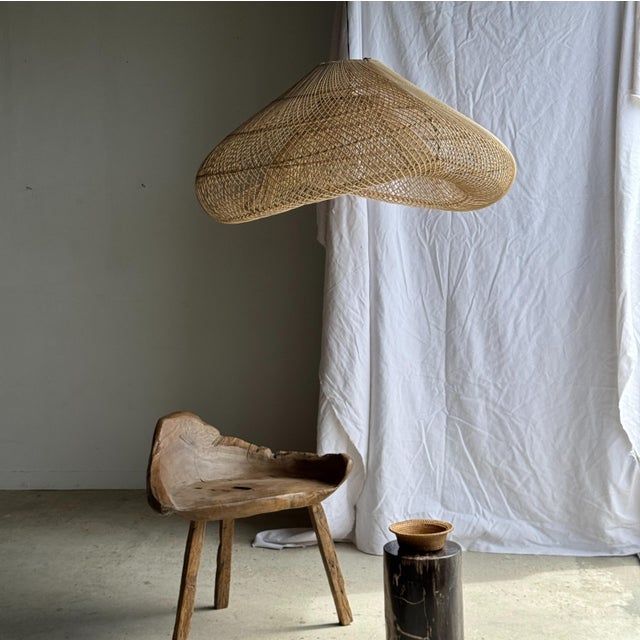 Wood Large Pendant Light in the shape of a Cloud, 1980s For Sale - Image 7 of 18