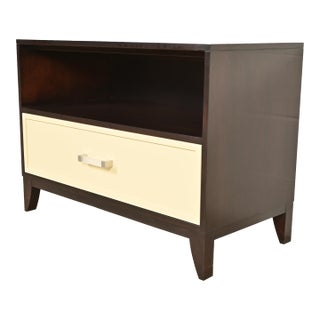 Kindel Furniture Modern Hollywood Regency Cabinet or Bedside Chest For Sale