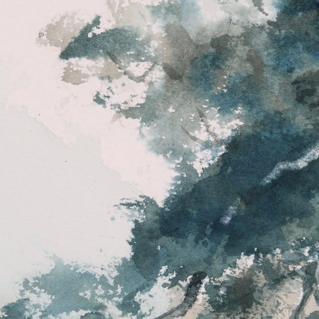 Paper Late 20th Century Original Landscape Watercolor by Tulsa Artist Ellen Shannon – Tree, House & Reflection Scene For Sale - Image 7 of 15