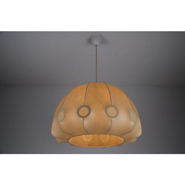 Mid-Century Modern Italian Cocoon Pendant Light, 1960s For Sale - Image 4 of 11