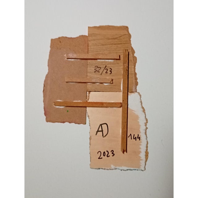 Scarlet Contemporary Abstract Aerosol on Assembled Masonite (Isorel) "Untitled 144" by Andre Debono For Sale - Image 8 of 8