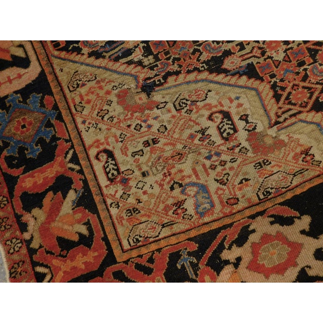 1900 Antique Persian Malayer Rug For Sale - Image 4 of 13