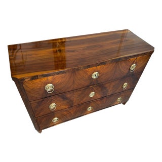 Biedermeier Chest of Drawers in Walnut For Sale