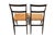 Model 699 Superleggera Chairs in Stained Ash with Woven Cane Seats attributed to Gio Ponti for Cassina, 1950s, Set of 2 For Sale - Image 3 of 10