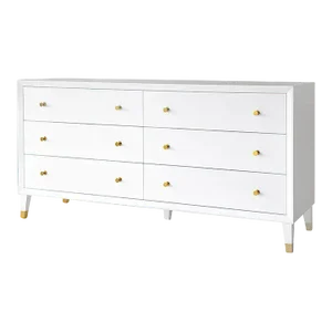 Mid-Century Style White Dresser