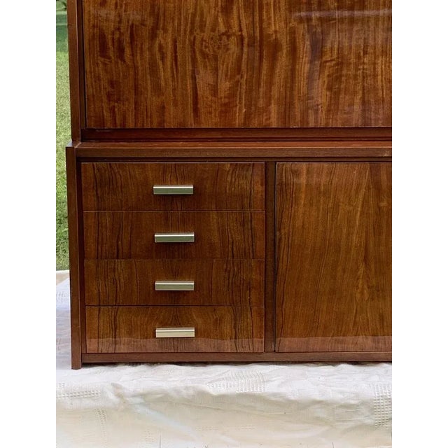 Brown Mid-Century Hungarian Cabinet, 1960s For Sale - Image 8 of 9