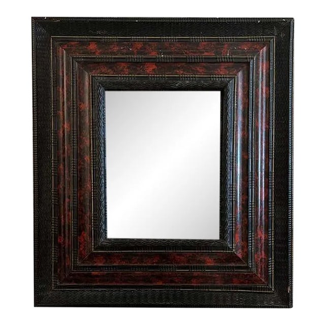 18th Century Italian Faux Tortoise Mirror For Sale