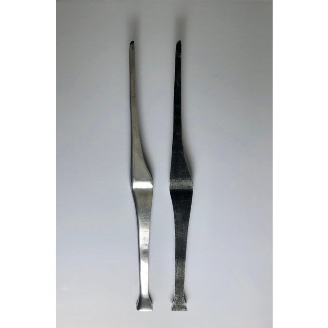 Aharon Bezalel, Aharon Bezalel Israeli Modernist Sculpture 2 Parts Minimalist Aluminum or Steel, 1979 For Sale - Image 11 of 14