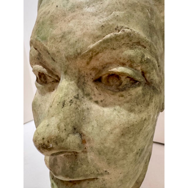 Larry Mohr Patinated Plaster Female Portrait Bust Sculpture Signed From Artist Estate For Sale In Atlanta - Image 6 of 10