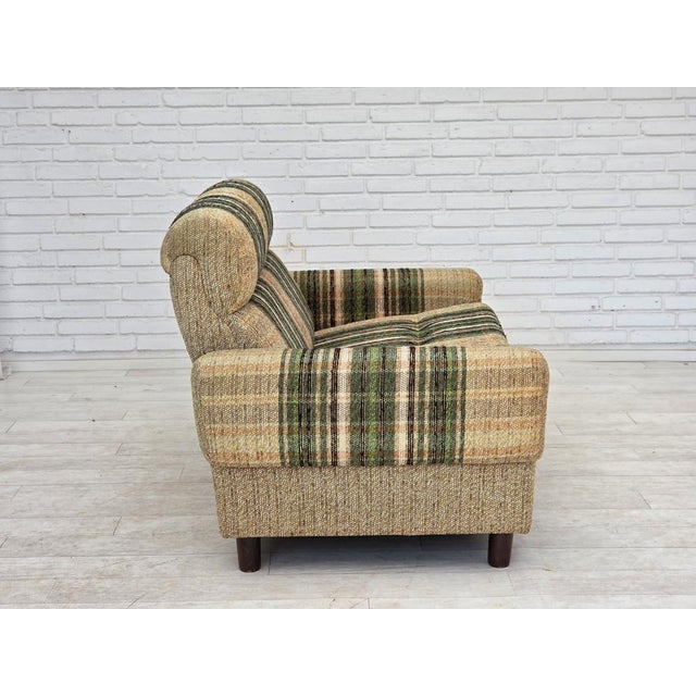 1980s Danish 2-Seater Sofa in Furniture Wool by Nisbo Horsens, 1980s For Sale - Image 5 of 16
