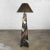 Postmodern Artmaster Studios Geometric Triangular Hand Painted Plaster Floor Lamp For Sale - Image 13 of 13