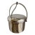 Vintage Silver-Plate Ice Bucket With Sculptural Swing Handle For Sale
