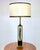 1970’s Brass Cattails, Glass and Marble Modernist Table Lamp For Sale - Image 4 of 12