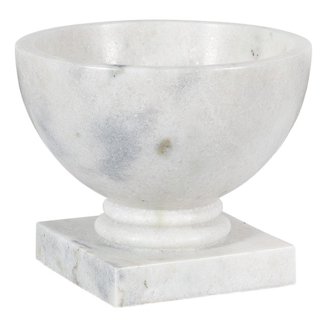 Maitland-Smith Ambaji Low Marble Vase For Sale