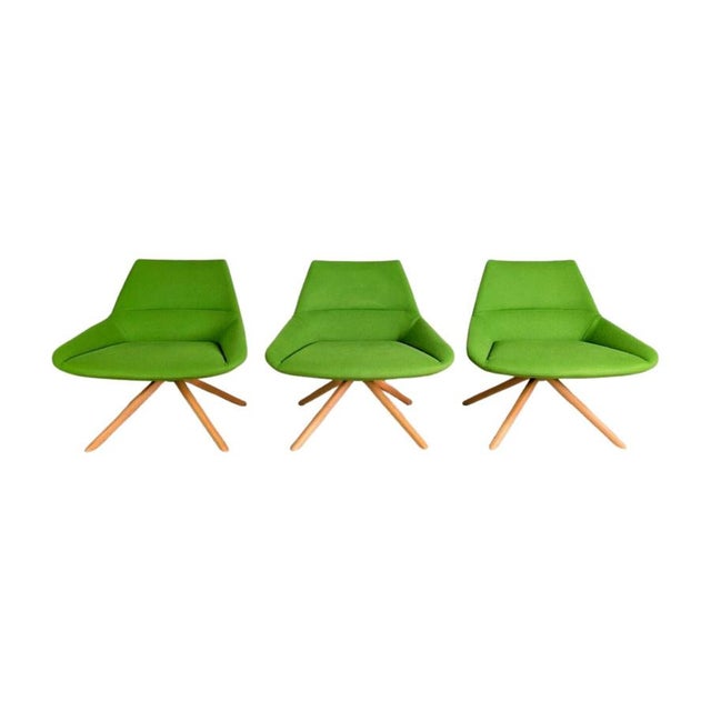 Green Desk Chairs by Christophe Pillet Dunas for Inclass, Set of 3 For Sale - Image 12 of 12