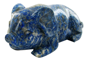 Lapis Lazuli Pig Figurine
