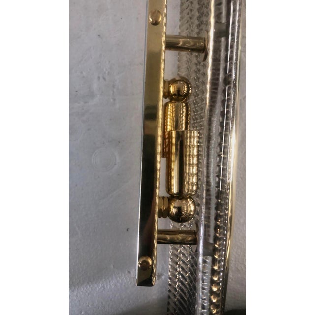 Smoky Murano Glass and Brass Wall Light, 2000 For Sale - Image 9 of 11