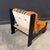 Pumpkin Late 20th Century Orange Striped Danish Postmodern Lounge Chairs For Sale - Image 8 of 12