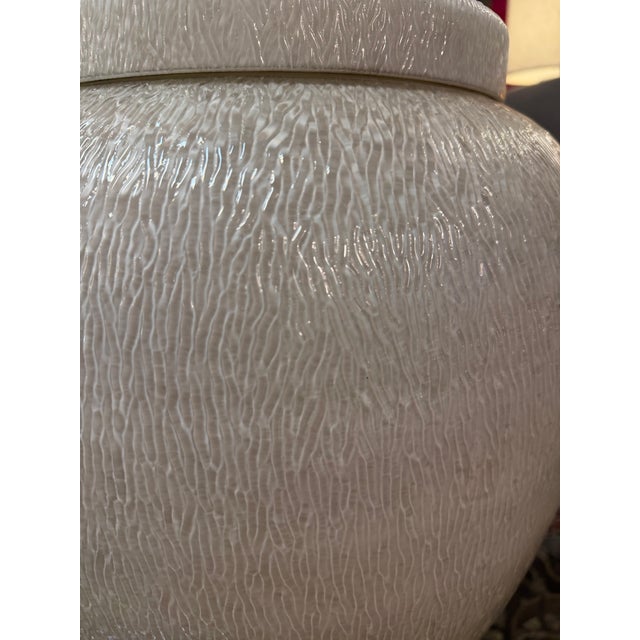 Art Deco 19th C French Textured Milk Glass Post Street Lamps/ Lanterns Restored a Pair For Sale - Image 3 of 11