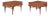 Mid-Century Modern Sculptural Walnut Nightstands / Side Tables, 1960s For Sale