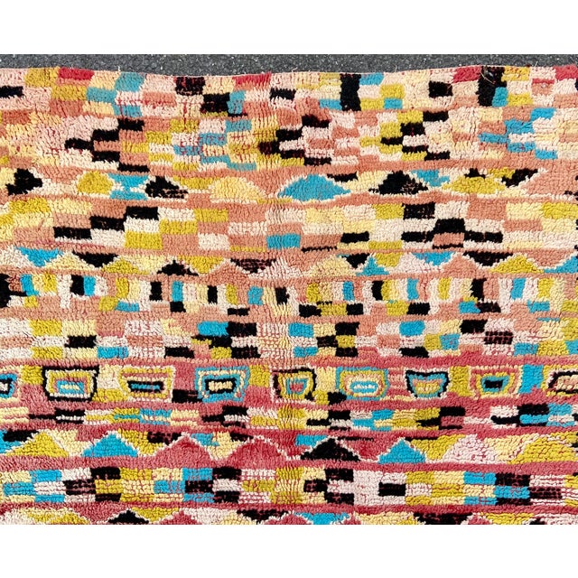 1970s Vintage Moroccan Boujaad Rug - 5′11″ × 8′2″ For Sale - Image 5 of 7