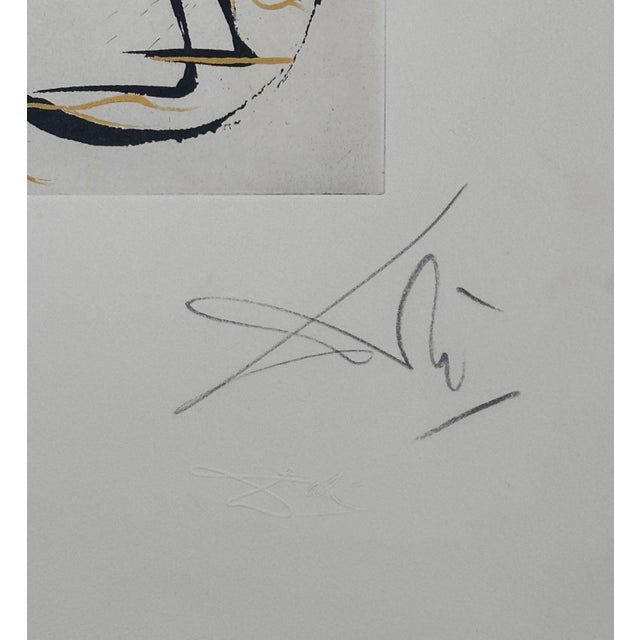 1960s Share Dali Faust Vignettes Mephisto Hand Signed Number Etching Argillet Certification For Sale - Image 4 of 5