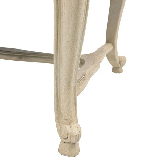 19th Century 19th Century Louis XV Style Painted Slipper Chairs- a Pair For Sale - Image 5 of 12