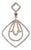 0.20ctw Diamond Pink Tourmaline Pendant 14k Rose White Gold For Sale
