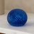 Vintage Handblown Cobalt Blue Cut Glass Paperweight, Signed & Dated 2002 For Sale - Image 11 of 11