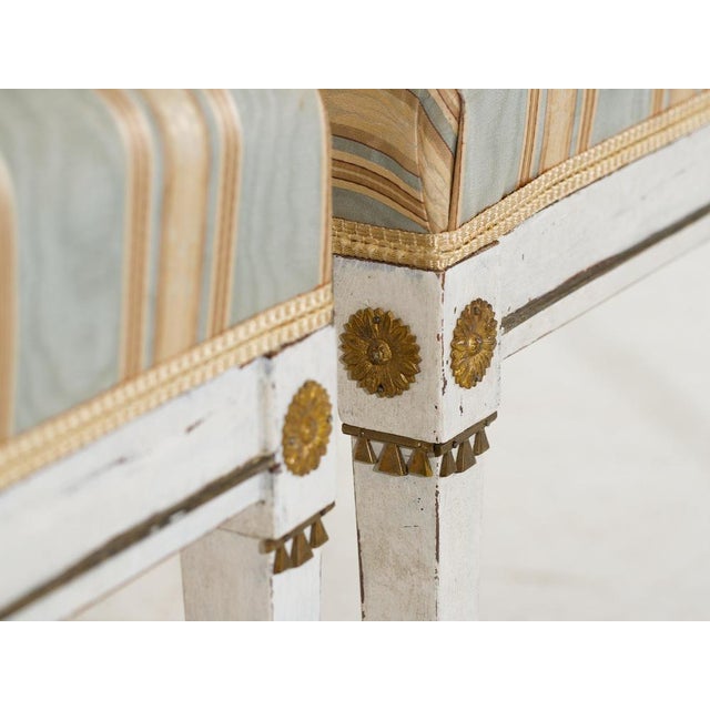 Armchairs with Detailed Bronze, Set of 2 For Sale - Image 5 of 8