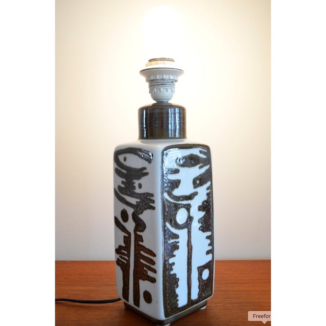 Ceramic Mid-Century Model Orient Table Lamp by Carl Harry Stålahane for Rörstrand, 1960s For Sale - Image 7 of 9