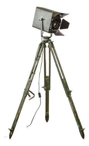 Green Fresnel Theatre Spotlight Floor Lamp from Strand Electric, England, 1960s