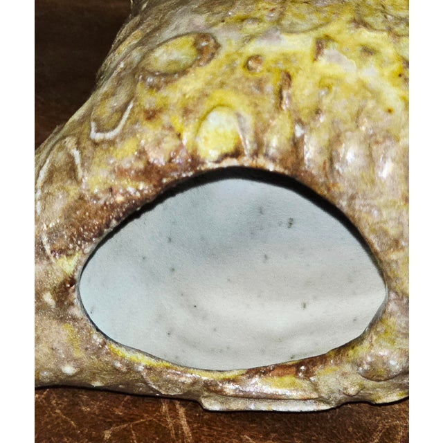1970s Mid‑Century Willi Eggerman Studio Pottery Bird Sculpture For Sale - Image 9 of 11