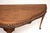Brown Antique Queen Anne Style Figured Walnut Console Table, 1900s For Sale - Image 8 of 11