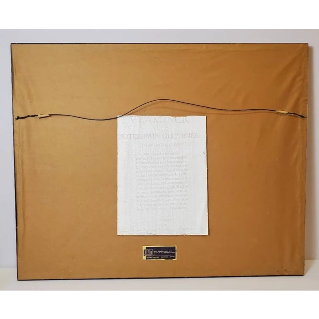 Wood Mid 20th Century Pair of Maurice De Vlaminck Limited Edition Village Road Prints — Framed, Numbered, Vintage French Editions For Sale - Image 7 of 17