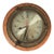 Vintage Brass and Wood Quartz Porthole Ship’s Clock For Sale