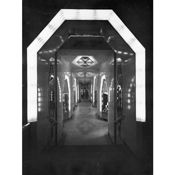 Strand Palace Hotel An interior at the Strand Palace Hotel, London. (Photo by Herbert Felton/Getty Images) Paper size: 12...