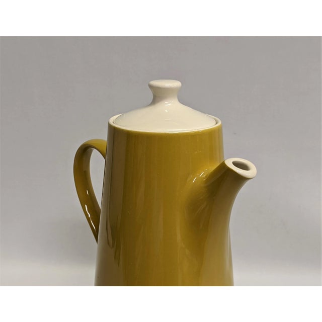 Ceramic Vintage Mustard Coffee or Tea Server For Sale - Image 7 of 11