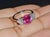 Late 20th Century Gia 4.47Cts No-Heat Mozambique Ruby & D Vvs2 Heart Diamond Platinum Three Stone Ring, Size 6 For Sale - Image 10 of 18