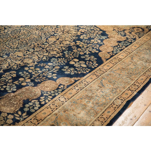 Vintage Tea Washed Kerman Carpet - 9'7" x 13'8" For Sale - Image 12 of 12