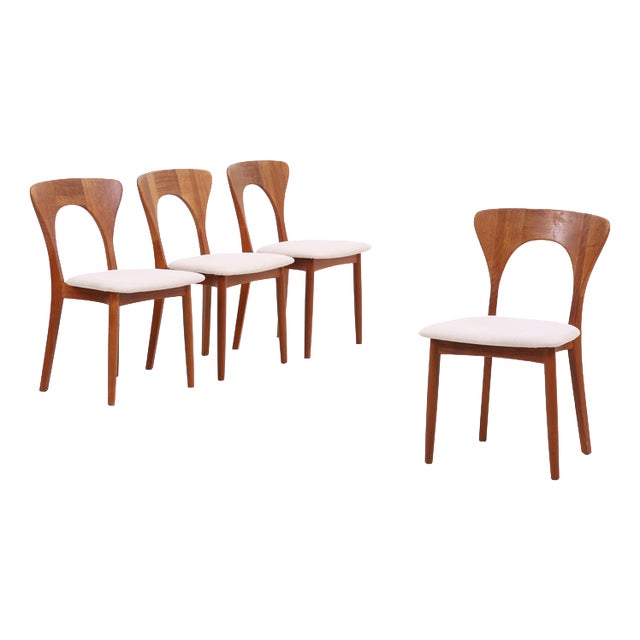 Vintage Danish Teak Chairs from Niels Koefoed, Set of 4 For Sale