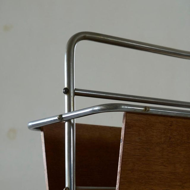 Vintage Dutch Magazine Rack, 1940s For Sale - Image 3 of 10