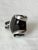 Vintage 1970s Brutalist Modernist Smoky Quartz Statement Ring, Silver-Tone For Sale - Image 4 of 10
