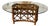 1970s McGuire Rattan Glass Top Coastal Coffee Table 48" For Sale
