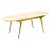 Tan Italian Marble and Brass Coffee Table, 1960s For Sale - Image 8 of 8
