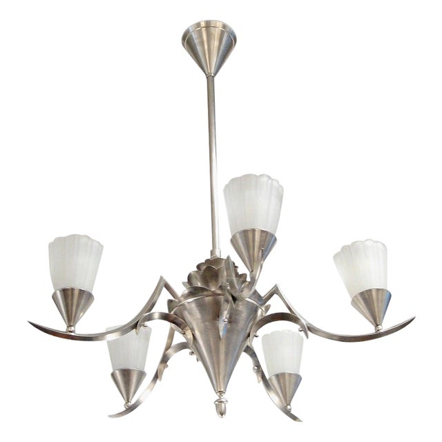 1930s Art Deco Chandelier For Sale